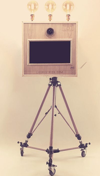 Cabina de fotos - alquiler de fotocabina vintage en madera vintage retro